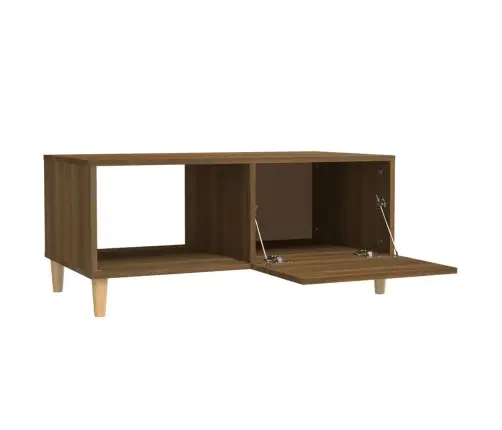 Kafijas Galdiņš, Ozola Krāsa, 89,5X50X40 Cm, Inženierijas Koks Vidaxl