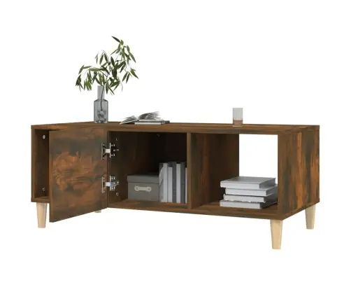 Kafijas Galdiņš, Koka Krāsa, 102X50X40 Cm, Inženierijas Koks Vidaxl