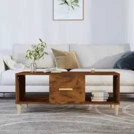 Kafijas Galdiņš, Koka Krāsa, 102X50X40 Cm, Inženierijas Koks Vidaxl