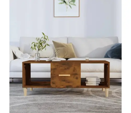 Kafijas Galdiņš, Koka Krāsa, 102X50X40 Cm, Inženierijas Koks Vidaxl