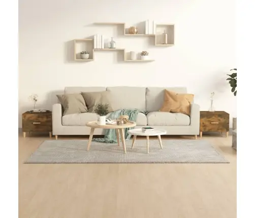 Kavos Staliukai, 2Vnt., Dūminio Ąžuolo, 50X50X40cm Mediena