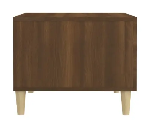 Kohvilauad, 2 Tk, Pruun Tamm, 50 X 50 X 40 cm Tehispuit