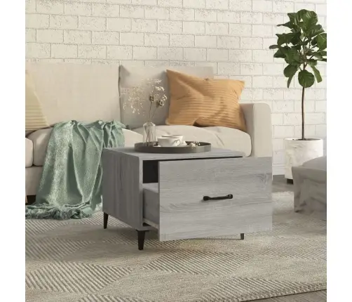 Kafijas Galdiņi Ar Metāla Kājām, 2 Gab., Pelēki, 50X50X40 Cm Vidaxl