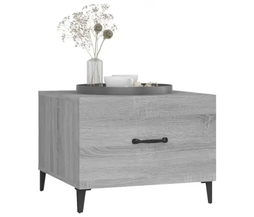 Kafijas Galdiņi Ar Metāla Kājām, 2 Gab., Pelēki, 50X50X40 Cm Vidaxl