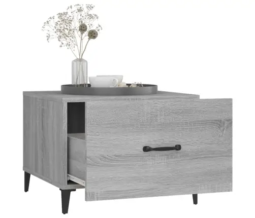 Kafijas Galdiņi Ar Metāla Kājām, 2 Gab., Pelēki, 50X50X40 Cm Vidaxl