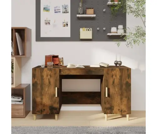 Rakstāmgalds, Ozolkoka Krāsa, 140X50X75 Cm, Inženierijas Koks Vidaxl