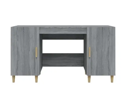 Rakstāmgalds, Pelēka Ozolkoka, 140X50X75 Cm, Inženierijas Koks Vidaxl