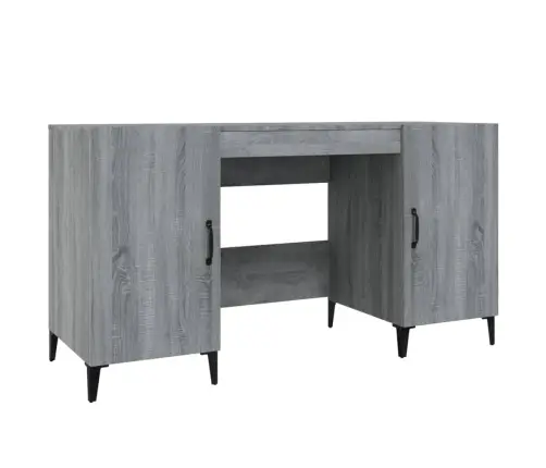 Rašomasis Stalas, Pilkas Ąžuolo, 140X50X75cm Apdirbta Mediena