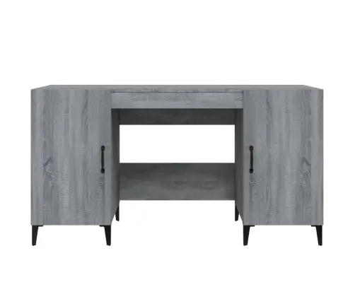 Rašomasis Stalas, Pilkas Ąžuolo, 140X50X75cm Apdirbta Mediena