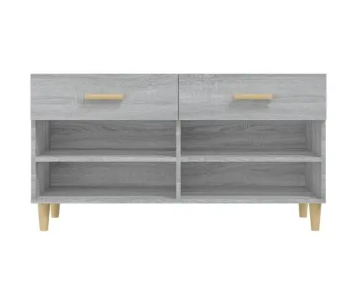 Apavu Skapītis, Pelēka Ozola, 102X35X55 Cm, Inženierijas Koks Vidaxl