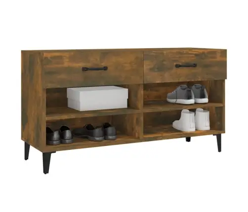 Apavu Skapītis, Ozolkoka Krāsa, 102X35X55 Cm, Inženierijas Koks Vidaxl