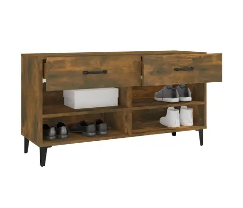 Apavu Skapītis, Ozolkoka Krāsa, 102X35X55 Cm, Inženierijas Koks Vidaxl