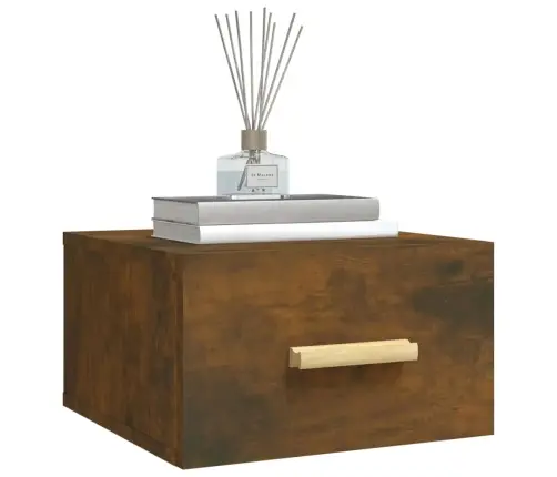 Seinale Kinnitatav Öökapp, Suitsutatud Tamm, 35X35X20 Cm Seinale Kinnitatav Öökapp, Suitsutatud Tamm, 35X35X20 Cm