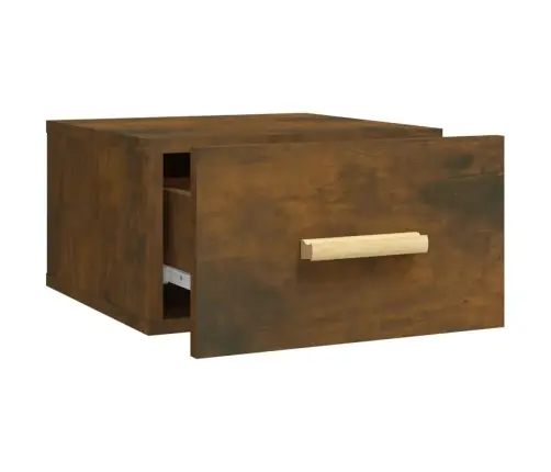 Seinale Kinnitatav Öökapp, Suitsutatud Tamm, 35X35X20 Cm Seinale Kinnitatav Öökapp, Suitsutatud Tamm, 35X35X20 Cm