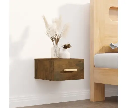 Seinale Kinnitatav Öökapp, Suitsutatud Tamm, 35X35X20 Cm Seinale Kinnitatav Öökapp, Suitsutatud Tamm, 35X35X20 Cm