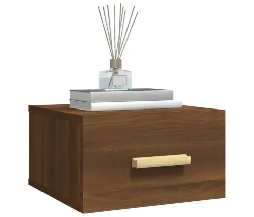 Sienas Naktsskapīši, 2 Gab., Ozolkoka Krāsa, 35X35X20 Cm Vidaxl