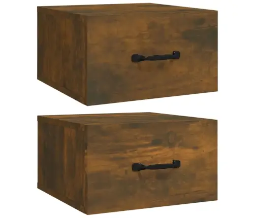 Seinale Kinnitatavad Öökapid 2 Tk, Suitsutatud Tamm