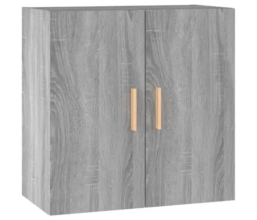 Sienas Skapītis, Pelēka Ozola, 60X30X60 Cm, Inženierijas Koks Vidaxl