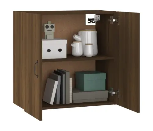 Sienas Skapītis, Ozolkoka Krāsa, 60X31X60 Cm, Inženierijas Koks Vidaxl