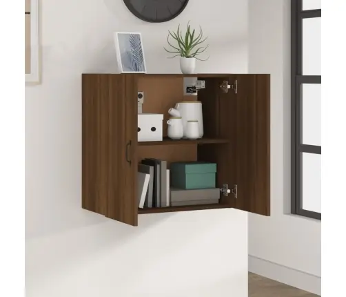 Sienas Skapītis, Ozolkoka Krāsa, 60X31X60 Cm, Inženierijas Koks Vidaxl