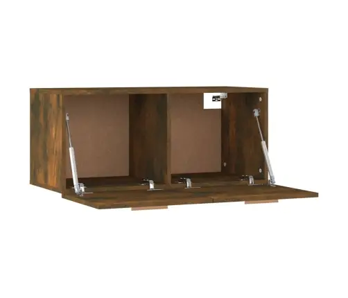 Sieninė Spintelė, Dūminio Ąžuolo, 80X35X36,5cm Mediena