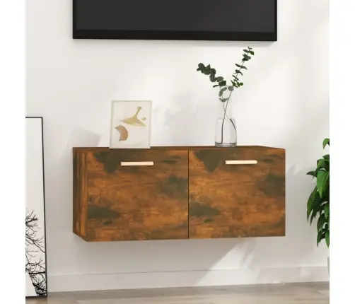 Sieninė Spintelė, Dūminio Ąžuolo, 80X35X36,5cm Mediena