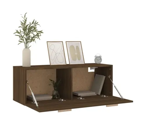 Teleri Seinakapp, Pruun Tamm, 100X36,5X35 cm Tehispuit