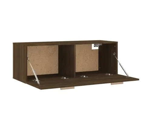 Teleri Seinakapp, Pruun Tamm, 100X36,5X35 cm Tehispuit