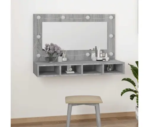 Peegelkapp Hall Sonoma Lediga 60X31,5X62 Cm