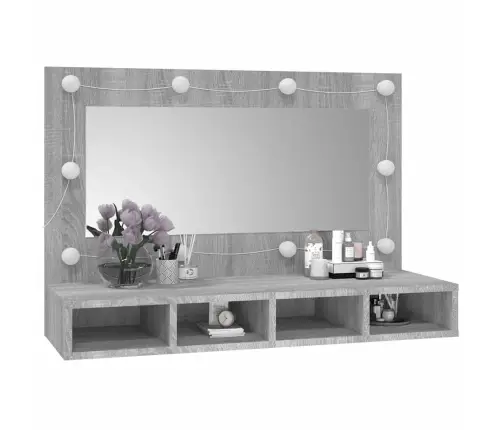 Peegelkapp Hall Sonoma Lediga 60X31,5X62 Cm