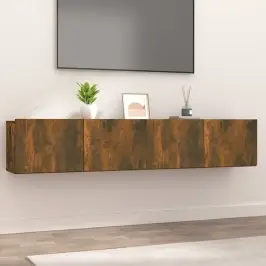 Tv Skapīši, 2 Gab., Ozolkoka, 80X30X30 Cm, Inženierijas Koks Vidaxl