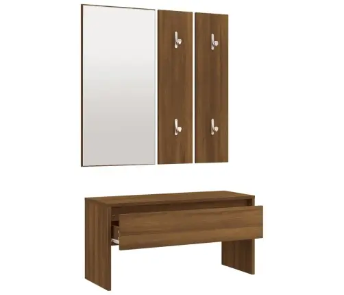 Gaiteņa Mēbeļu Komplekts, Ozolkoka Krāsa, Inženierijas Koks Vidaxl