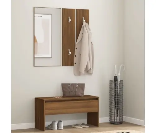 Gaiteņa Mēbeļu Komplekts, Ozolkoka Krāsa, Inženierijas Koks Vidaxl