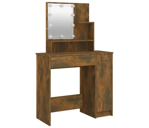 Tualettlaud Lediga, Suitsutatud Tamm, 86,5 X 35 X 136 Cm