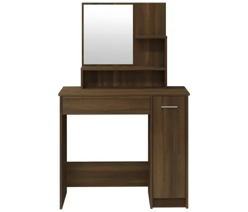 Spoguļgaldiņš, Ozolkoka Krāsa, 86,5X35X136 Cm Vidaxl