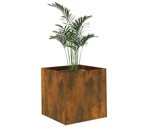 Puķu Kaste, Ozolkoka Krāsa, 40X40X40 Cm, Inženierijas Koks Vidaxl
