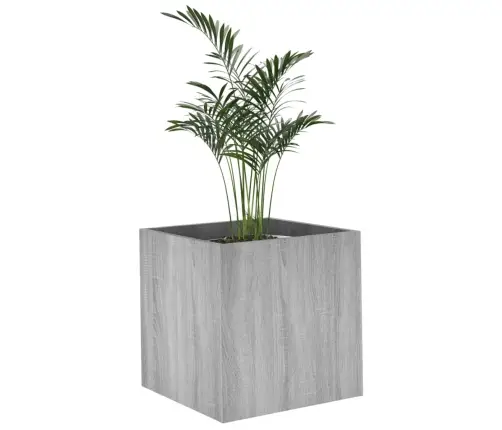 Puķu Kaste, Pelēka Ozola Krāsa, 40X40X40 Cm, Inženierijas Koks Vidaxl