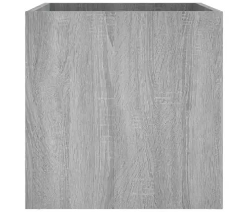 Puķu Kaste, Pelēka Ozola Krāsa, 40X40X40 Cm, Inženierijas Koks Vidaxl