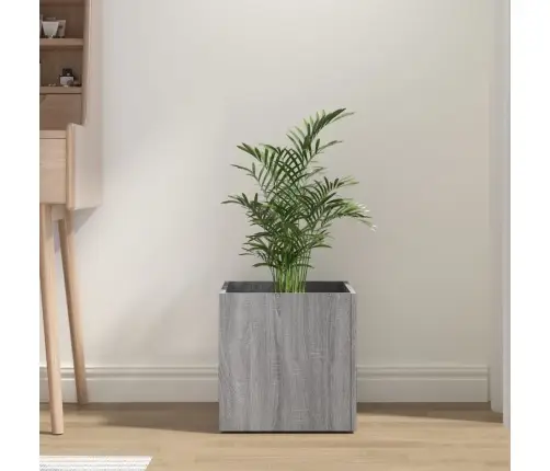 Puķu Kaste, Pelēka Ozola Krāsa, 40X40X40 Cm, Inženierijas Koks Vidaxl