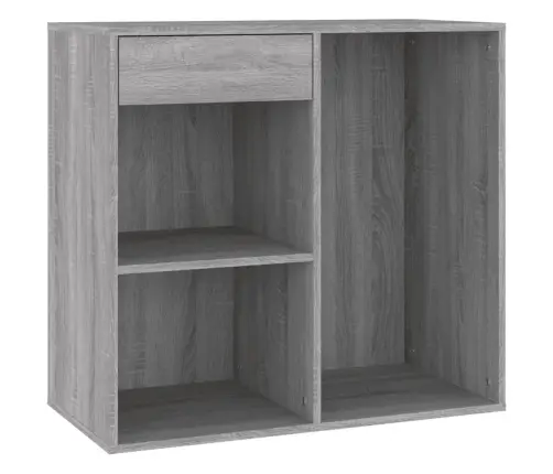 Kosmētikas Plaukts, Pelēka Ozola, 80X40X75Cm, Inženierijas Koks Vidaxl