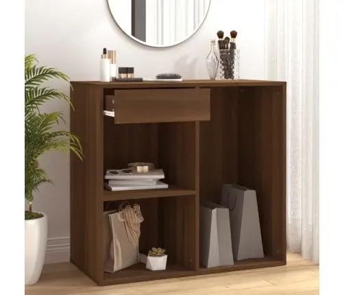 Kosmetikos Spintelė, Ruda Ąžuolo, 80X40X75cm Apdirbta Mediena