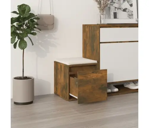 Dėžė-Stalčius, Dūminio Ąžuolo, 40,5X40X40cm Apdirbta Mediena