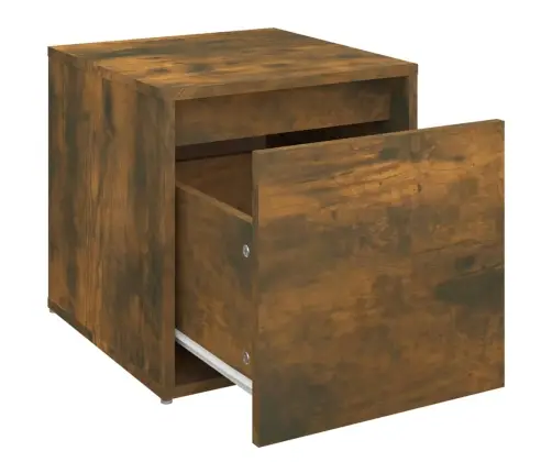 Dėžė-Stalčius, Dūminio Ąžuolo, 40,5X40X40cm Apdirbta Mediena