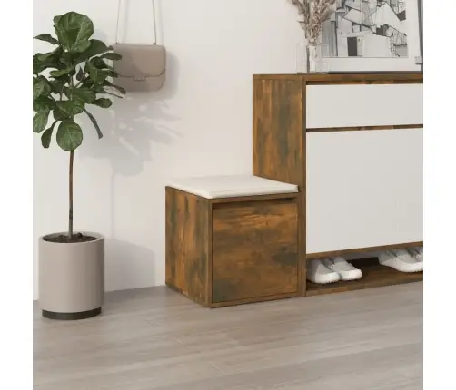 Dėžė-Stalčius, Dūminio Ąžuolo, 40,5X40X40cm Apdirbta Mediena