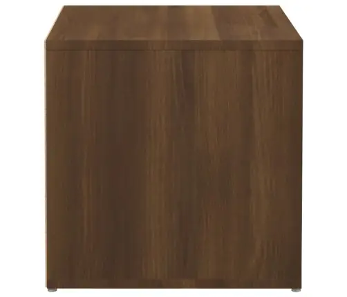 Kaste Ar Atvilktni, Ozolkoka, 40,5X40X40 Cm, Inženierijas Koks Vidaxl