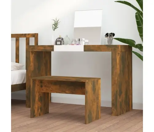 Spoguļgaldiņa Sols, Ozola Krāsa, 70X35X45 Cm, Inženierijas Koks Vidaxl