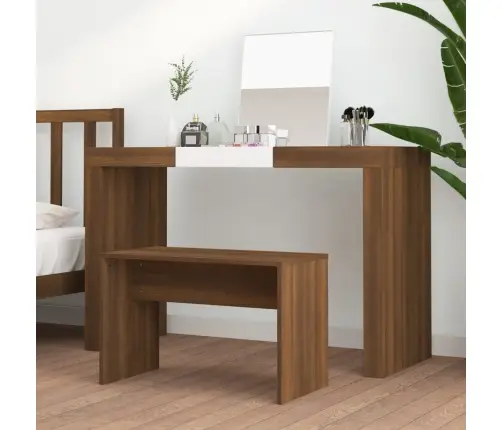 Spoguļgaldiņa Sols, Ozola Krāsa, 70X35X45 Cm, Inženierijas Koks Vidaxl