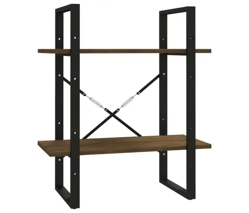 Raamaturiiul, Pruun Tamm, 60X30X70 cm Tehispuit