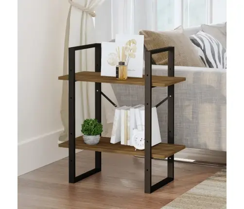 Raamaturiiul, Pruun Tamm, 60X30X70 cm Tehispuit