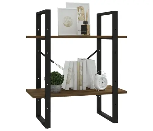 Raamaturiiul, Pruun Tamm, 60X30X70 cm Tehispuit